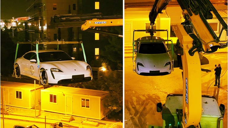 Η Porsche Taycan… πέταξε πάνω από το Golden Hall